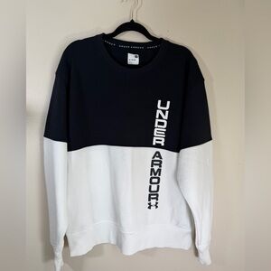 Under Armour Men's Black and White Crewneck Sweater